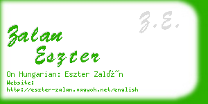 zalan eszter business card